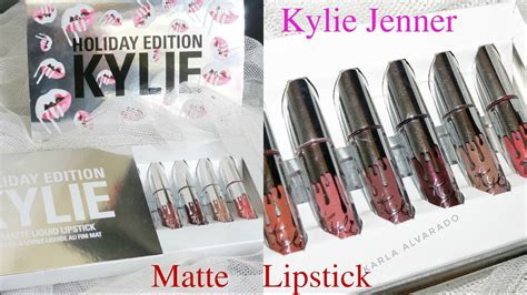 Kylie Jenner Holiday Edition Liquid Lipstick Review Youtube