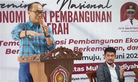 Prof Zudan Jadi Pembicara Utama Seminar Nasional Di Unimaju Teras Sulbar