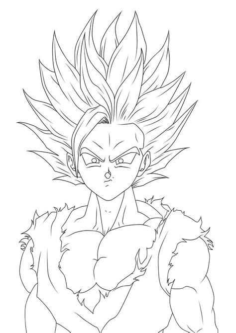 Gohan Ss Delineado En Dibujo De Ojo De Drag N Como Dibujar A