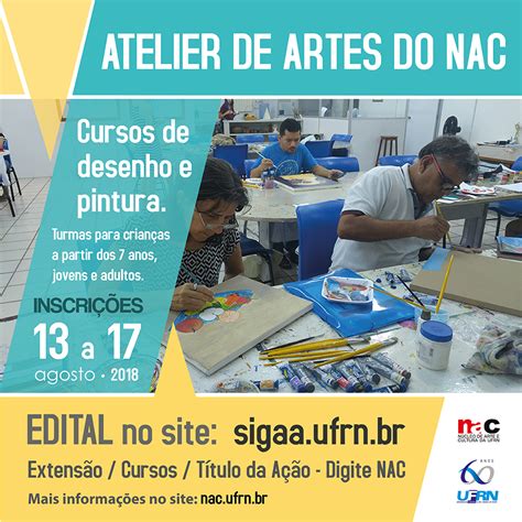 Cursos De Desenho E Pintura Do Atelier De Artes Do Nac Edital