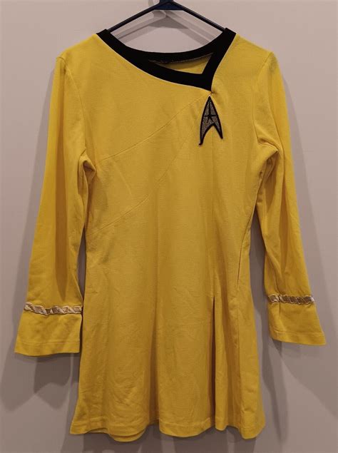 Star Trek Female Duty TOS Uniform Dress Large Yellow … - Gem