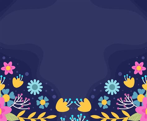 Flat Flower Background Vector Art & Graphics | freevector.com