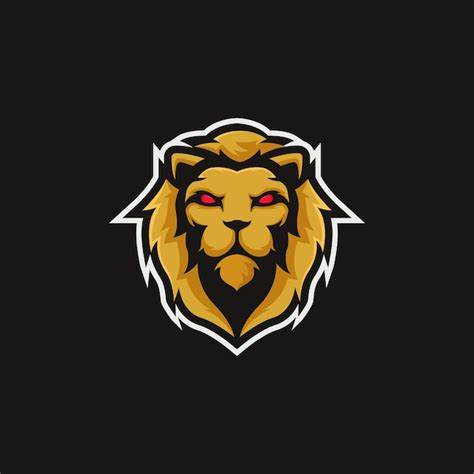 Premium Vector Lion Head Logo Vector Icon Esports Sport Mascot Design