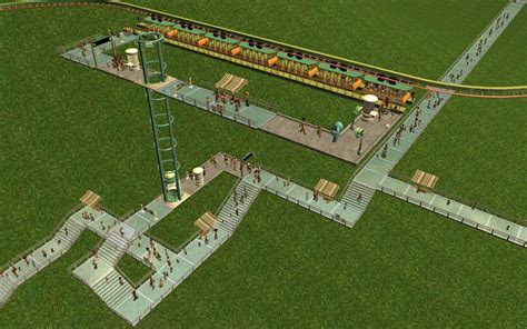 Elevated Coaster Stations And Access Options