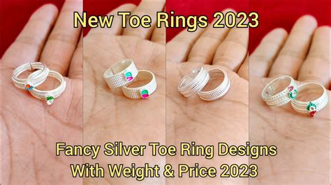 Fancy Silver Toe Ring Designs With Weight And Price Latest Silver