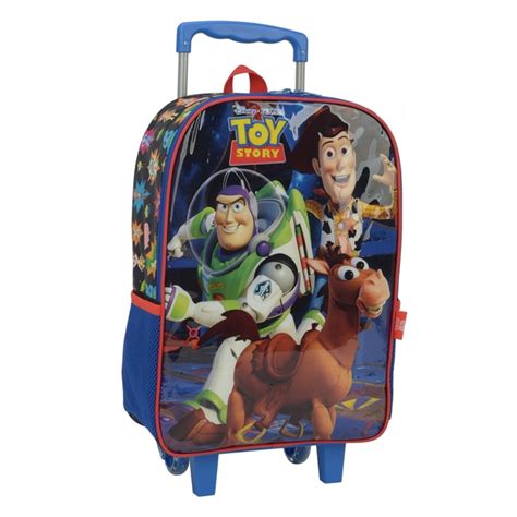 Kit Mochila De Rodinha E Lancheira Toy Story Infantil Luxcel Azul