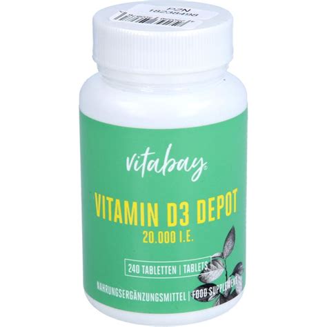 VITAMIN D3 DEPOT 20 000 I E Cholecalciferol Tabl Wir Leben Apotheken