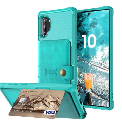 Samsung Galaxy Note 10 Plus Wallet Case Dteck Heavy Duty Hard Silicone