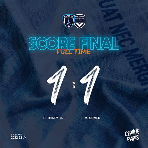 Paris FC Féminines on Twitter 𝐅𝐢𝐧 𝐝𝐮 𝐦𝐚𝐭𝐜𝐡 Le Paris FC doit se