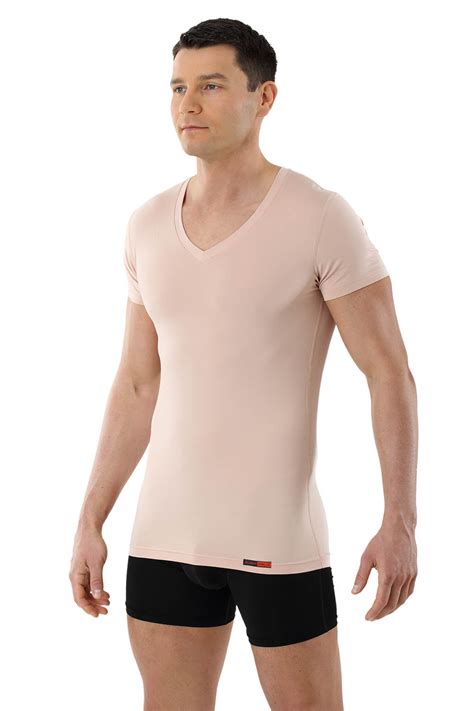 Albert Kreuz Maillot De Corps Invisible Col V Manches Cou Rtes Coton