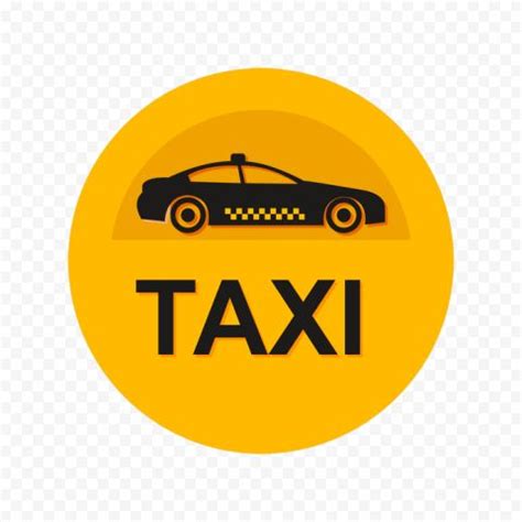 Round Logo Icon Of Taxi Service PNG In 2024 Round Logo Logo Icons Taxi