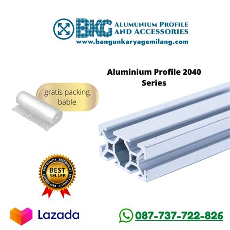 Aluminium Profile X Extrusion Panjang Mm Lazada Indonesia