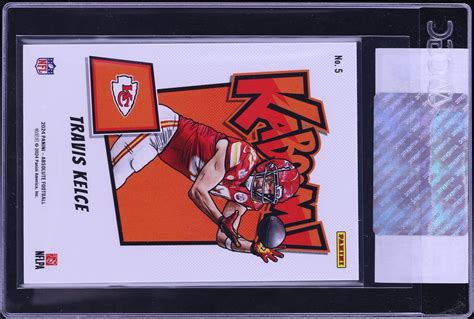 Absolute Kaboom Horizontal Travis Kelce Cgc Auth On Fanatics