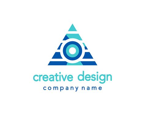 Creative Design. Triangle Logo 5747988 Vector Art at Vecteezy