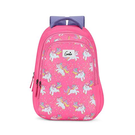 Genie Unicorn School Bags For Girls 3 Compartments Stylish And Trendy College Bag For Girls