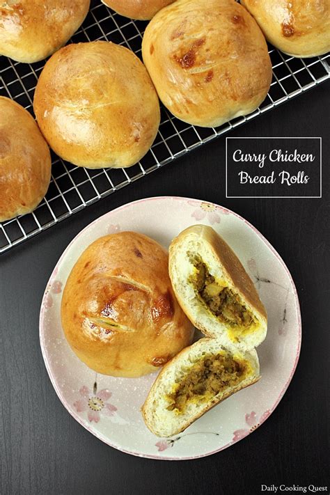 Curry Chicken Bread Rolls Daily Cooking Quest