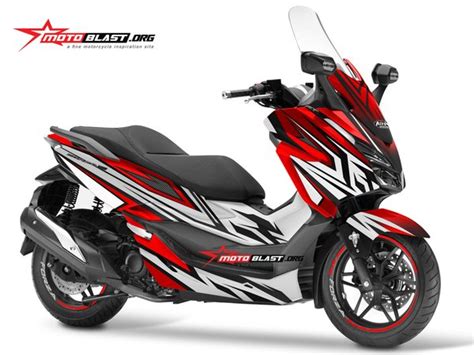 Jual Decal Stiker Honda Forza 250 LIVERY AIROH VALOR CONQUER Di Lapak