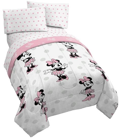 Jay Franco Disney Minnie Mouse Dots Piece Twin Bed Set Includes