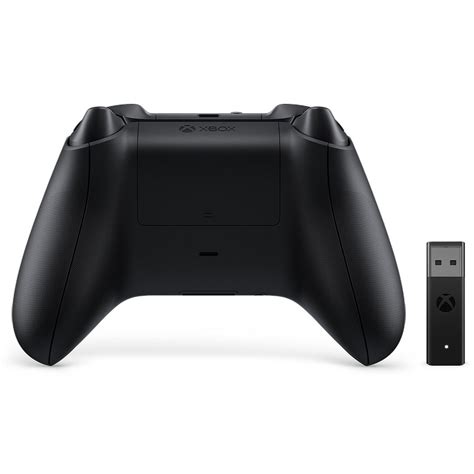 Microsoft Manette Sans Fil Noire Xbox Avec Adaptateur Pc P Riph Rique