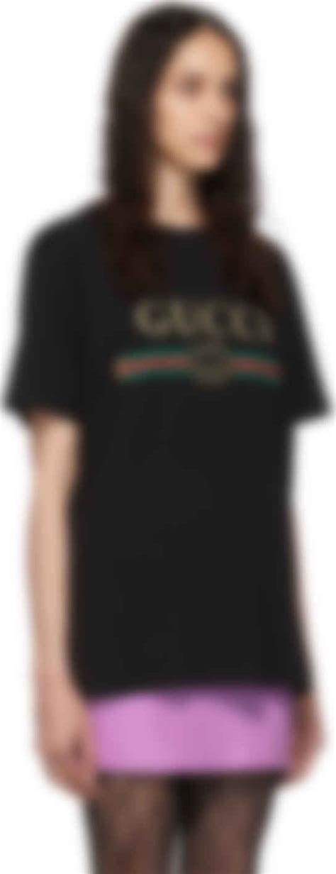 Gucci Black Vintage Logo T Shirt Ssense