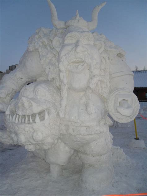 Snow sculpture Anchorage, 2015 | Snow sculptures, Snow art, Ice art