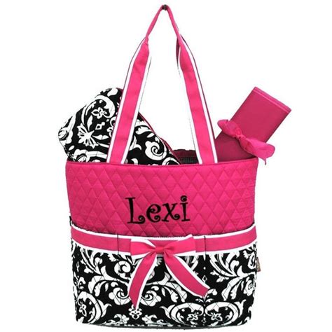 Hot Pink Diaper Tote Bags Semashow