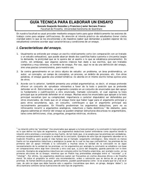 Guía Elaboración Ensayos