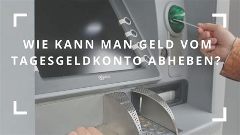 Wie Kann Ich Geld Vom Tagesgeldkonto Abheben Sparkasse Volksbank Co