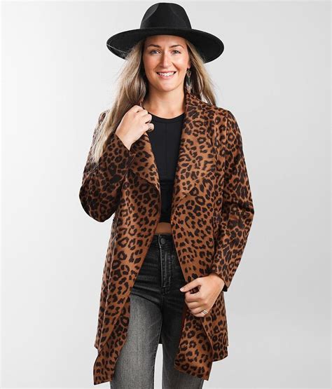 Hyfve Cheetah Print Jacket Womens Coatsjackets In Cheetah Buckle