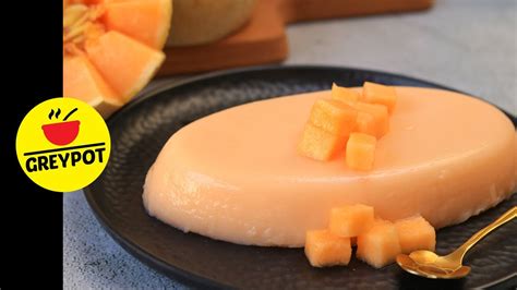 Muskmelon Pudding Cantaloupe Pudding No Gelatin Pudding Recipe