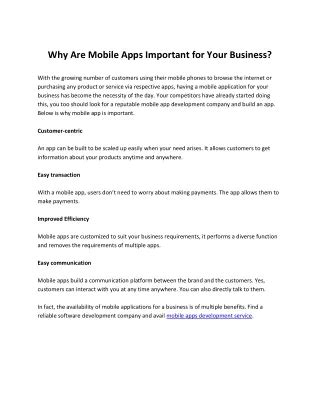 PPT Why Mobile Apps Are Important For Business Growth PowerPoint