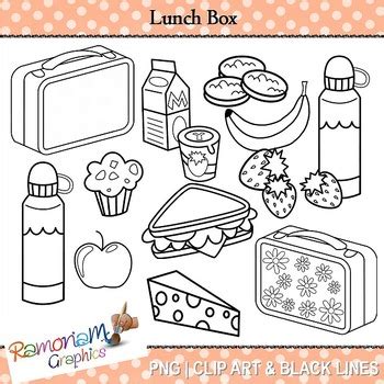 Lunch Clip Art By Ramonam Graphics Tpt