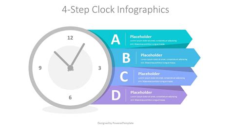 Analog Clock Time Management Infographic Modèle de présentation