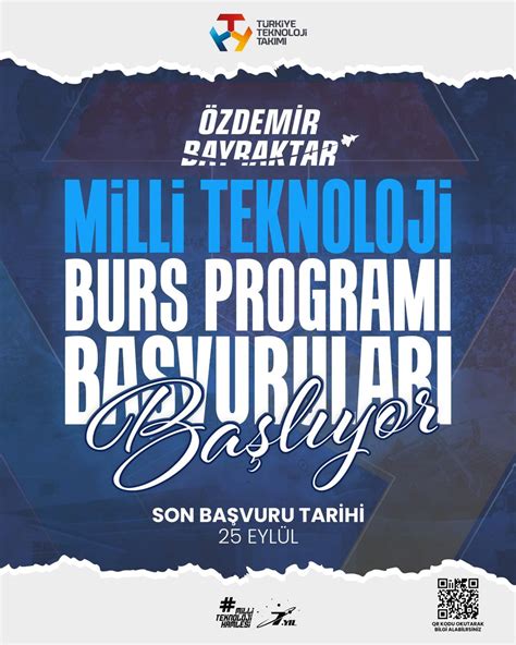 Zdemir Bayraktar Milli Teknoloji Burs Program Ba Vurular Ba Lad