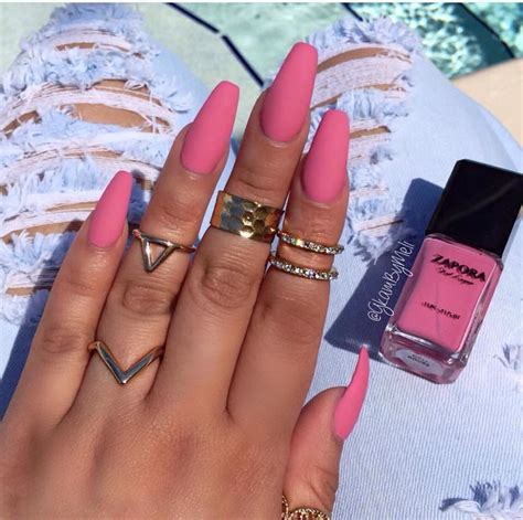 Pin By Kaylee Twomey On Nails Matte Pink Nails Pink Nails Matte Nails