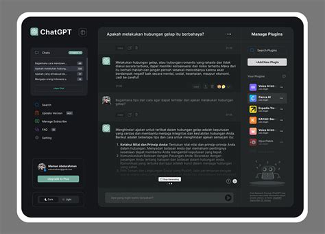 Re-Design Chat GPT by Rangga Cahyo⚡ on Dribbble