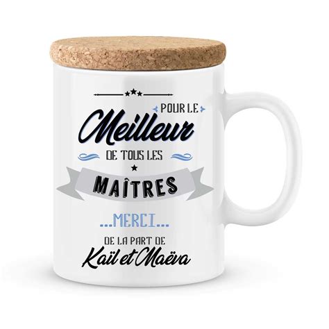 Cadeau maître Mug personnalisé pour le meilleur des maîtres JoliMug