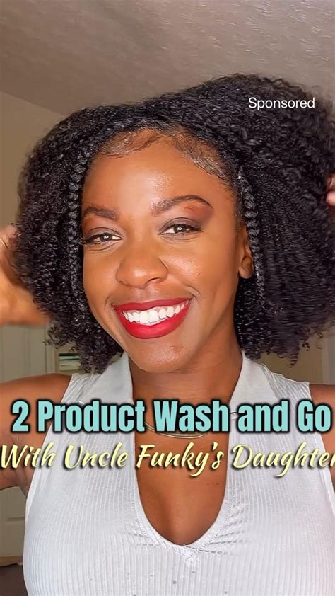 Natural Hair Wash And Go With Uncle Funkys Daughter Natural Hair Styles Short Natural Hair