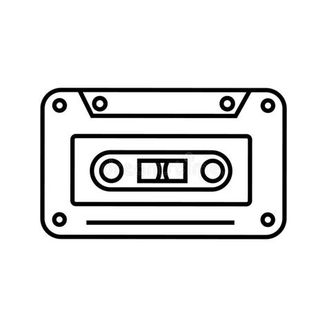 Audio Cassette Icon Vector Cassette Illustration Sign Vhs Symbol Or Logo Stock Vector