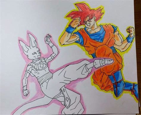 Dibujo Goku Vs Bills Link Del Proceso En Los Comentarios Arte