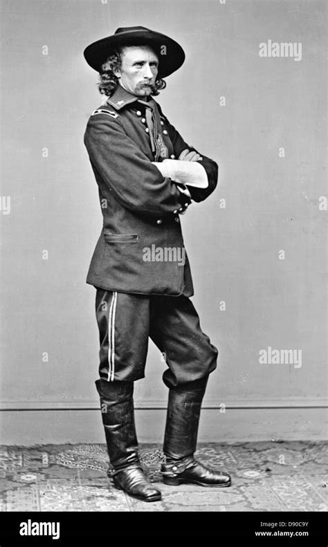 George Armstrong Custer 1839 1876 United States Army Officer As A Brevet Major About 1865