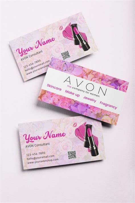 AVON Business Cards Personalized Avon Business Card - Etsy in 2022 | Printable business cards ...