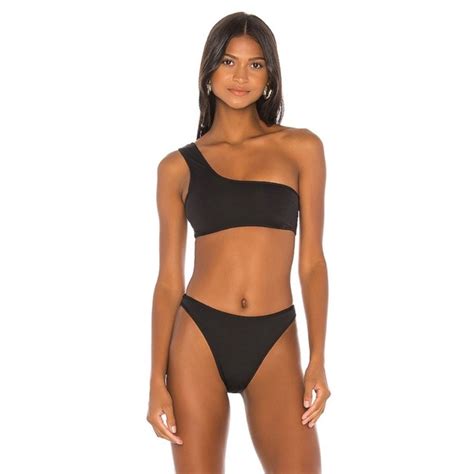 Revolve KYA Swim Revolve Kya Reversible Bikini In Shell Black