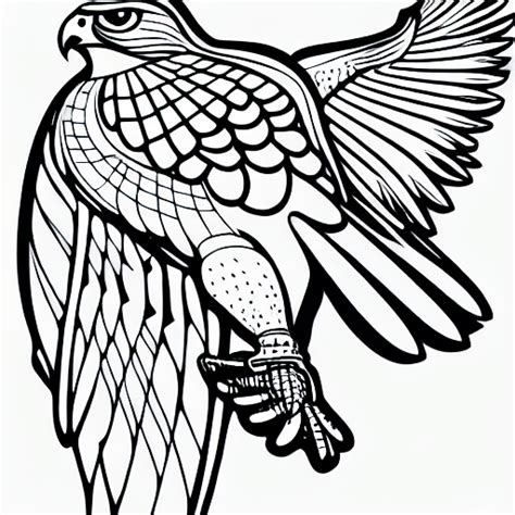 Peregrine Falcon Coloring Page