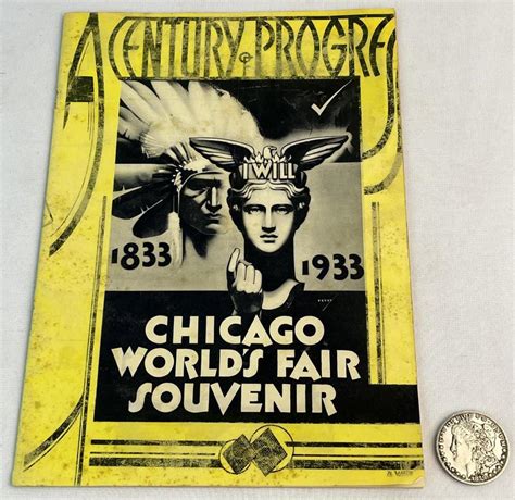 Lot Vintage Chicago World S Fair Century Of Progress Souvenir Book