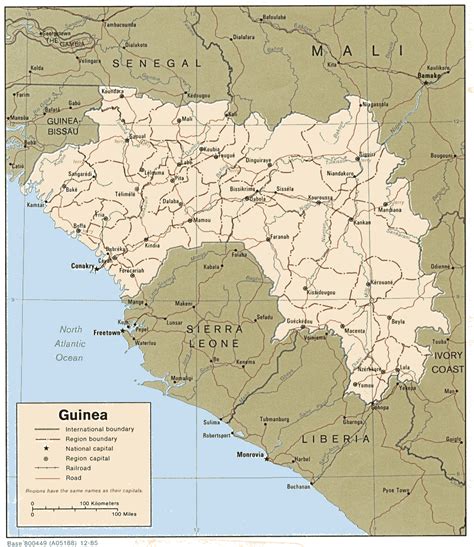 Guinea Map - Guinea Africa • mappery