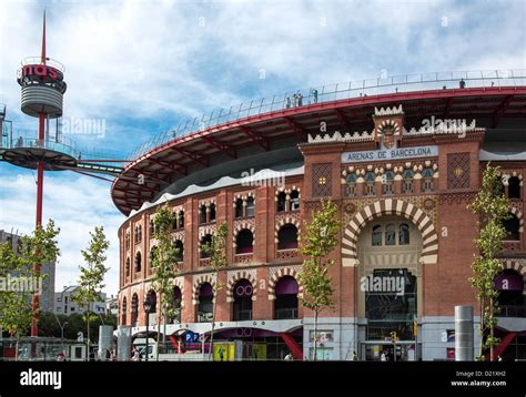 Spain, Barcelona, the Arenas, an ancient plaza de toros (bullring ...