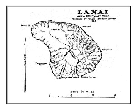 Lanai Land Map
