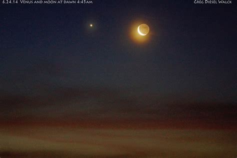 This morning's moon near Venus | Today's Image | EarthSky