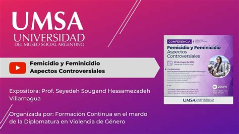 Conferencia Femicidio Y Feminicidio Aspectos Controversiales YouTube